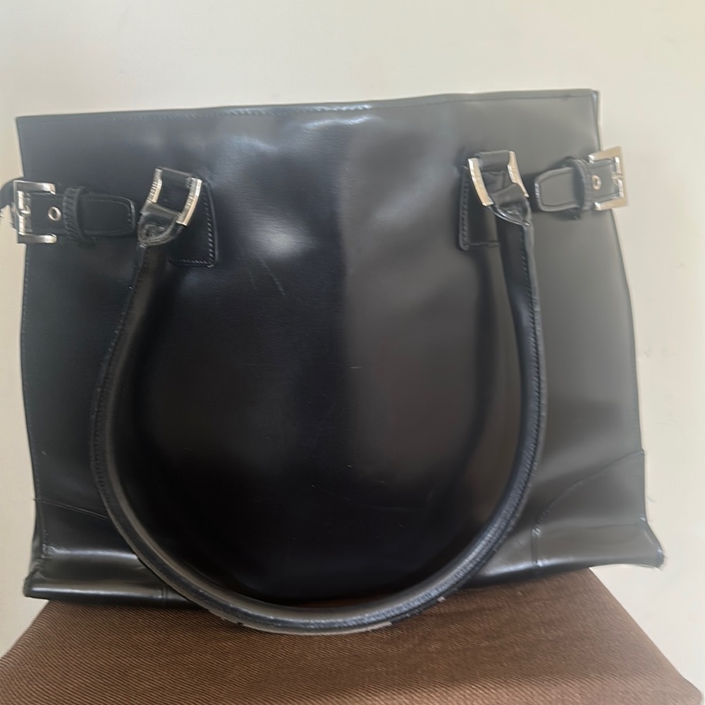 Original Leather Business Computer Tote by Franklyn  Covey.